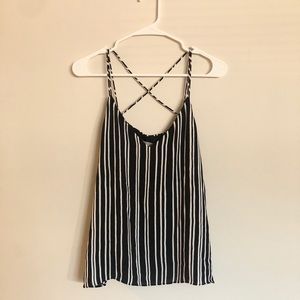 Criss cross back cami top H&M